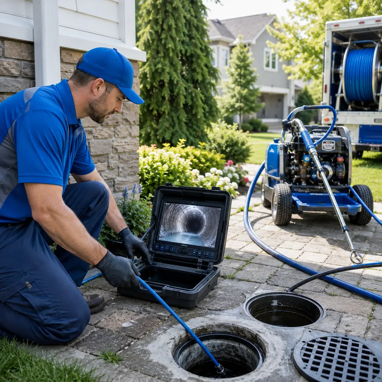 Outdoor drain cleaning professionals serving Mode, IL